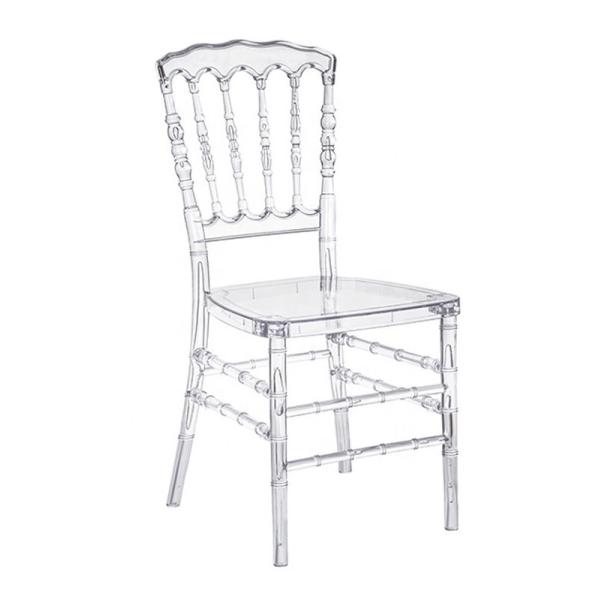 Buy cheap High Back Transparent Resin Chiavari Chair Nepoleon Crystal Chiavari Chairs from wholesalers