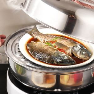 Buy cheap Wholesale 28cm Cooking Pot 2 Layer Cooking Steamer Stainless Steel Food Steamer Steamer Pot With Lid from wholesalers