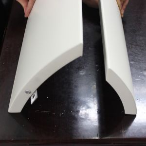 White Customized Decorative Aluminium Panel Sheet Curved Shape 1.5mm 2.0mm