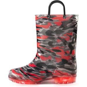 Buy cheap OEM PVC Light Up Childrens Wellington Boots With Handles Streamlined Design product