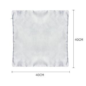 Buy cheap 16 inch Sublimation Blanks Pillow Case Custom Print Logo 40x40CM White Cushion Cover Sublimation Satin Pillowcase from wholesalers