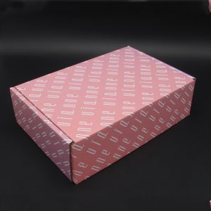 Customised Printing Pink Holographic Shipping Mailing Box Custom Private Label