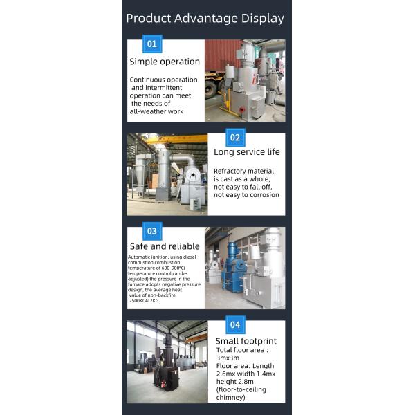 Pet Shop Waste Incinerator With Electric Auto Control PLC Siemens And 5000 Kg Weight Capacity Limit