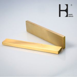 Buy cheap OEM Golden Abrasion Resistant Brass Flat Bars With Anodizing Surface from wholesalers