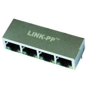 Buy cheap ARJM14A2-811-AB-CW2 1X4 RJ45 Connector with 5G Base-T Integrated Magnetics from wholesalers