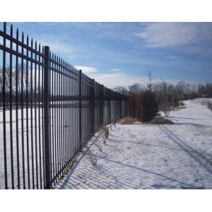 Buy cheap 2.1x2.4m Powder Coated Ce Passed Wrought Iron Picket Fence For High Security from wholesalers