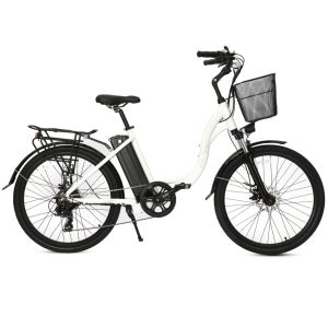 China XNT Women'S 7 Speed 26 Inch Wheel Electric Bike With Rear Rack on sale