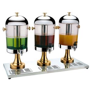 Buy cheap Chrome or gold plating stainless steel juice dispenser for three tank from wholesalers