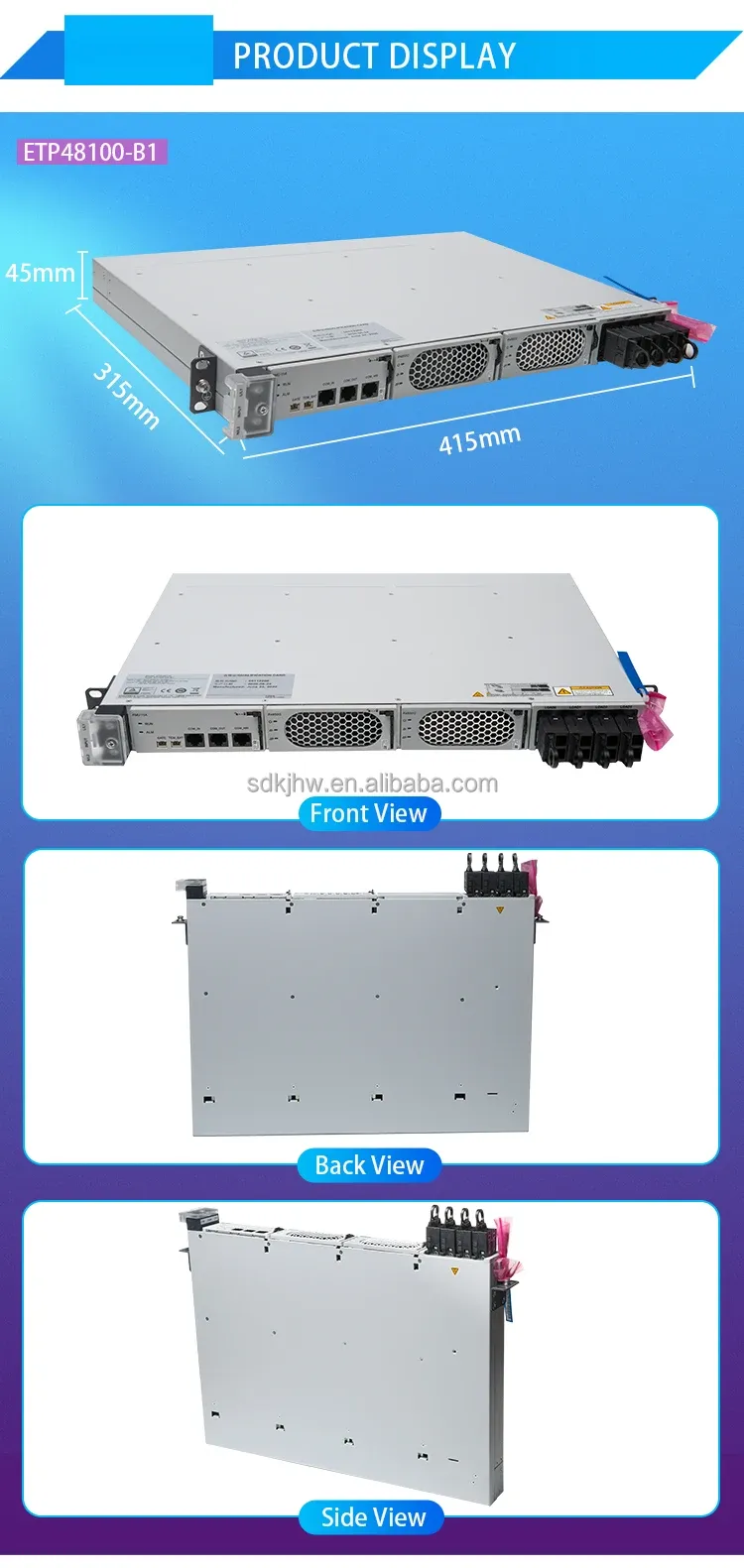 MA5683T MA5608T Power Supply 48V 100A Etp48100 Etp48100-b1 for Input 100-120V / 200-240V