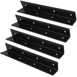 China 4mm/6mm Thickness Steel Corner Brace L Corner Bracket Joint for Wood Cabinets Furniture on sale