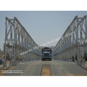 Buy cheap Steel Bailey Bridge Extra Wide Heavy Load 60.96m DDR Long Span from wholesalers