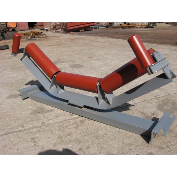 Buy cheap Double Labyrinth Q235 Conveyor Belt Idlers With 3 Carrier Roller from wholesalers