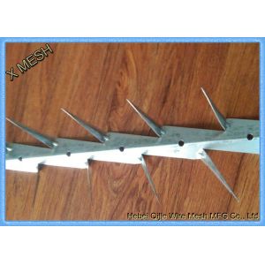 Buy cheap Hot Dipped Galvanized And PVC Coated Black Medium Wall Spikes 0.8mm Thickness from wholesalers
