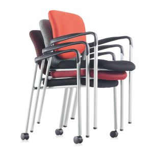 Buy cheap Breathable Mesh Stackable Meeting Chairs For Conference Room Blue from wholesalers