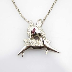 Buy cheap 925 Sterling Silver Deer Pendant with Cubic Zirconia(P03) from wholesalers