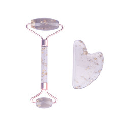 Buy cheap Anti Aging Face Jade Roller Set Rose Quartz Massage Roller from wholesalers