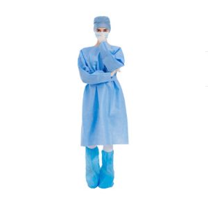 CE Elastic Cuff Disposable Surgical Gown AAMI Level 3