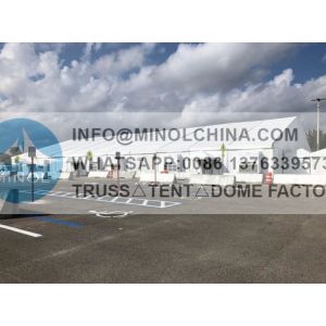 PVC Coated 5m Span Vaccine Super Station In Parking Lot