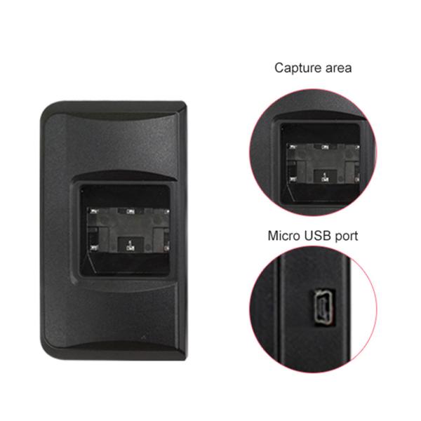 Quality HFSecurity HFOS300 Dual And Rolling Fingerprint Scanner With USB Interface Charging And Communication Port for sale