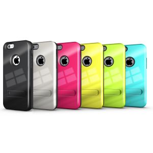 Buy cheap 2-in-1 Case for iPhone 6/6Plus, unique design with stand, different color available, OEM from wholesalers