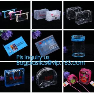 Buy cheap MultiColor Plastic Slider Zipper Bags, logo printing pvc small zip transparent bag, Standup Cosmetic PVC Bag With Slider from wholesalers
