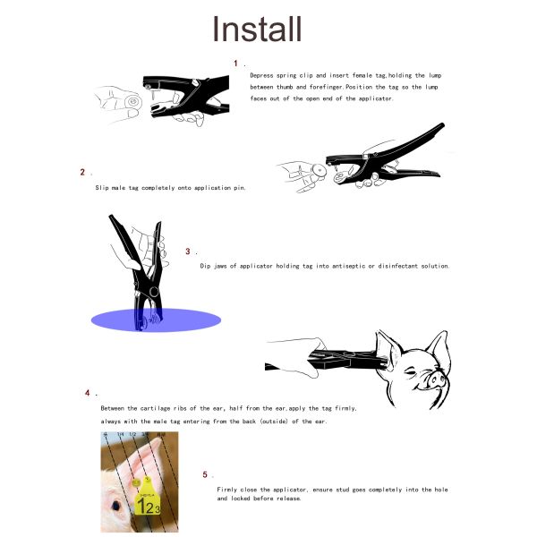 FULL ICAR Certified TPU Plastic RFID Ear Tag New Condition Crotales for Animals Top Farm Equipment Supplier From China