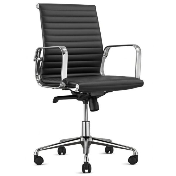 Quality 360-Degree Swivel PU Office Chair with Lightweight 25 Lbs Design and 20 Inches Seat Width for sale