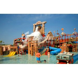 Buy cheap Commercial Huge Fiberglass Slide Water Park with Water Castle , Maya Style from wholesalers