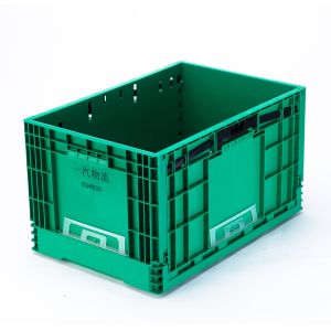 Collapsible Storage Plastic Crate for Fruit Moving Customized Color Solid Box