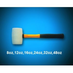 Buy cheap White rubber mallet with fiber handle product
