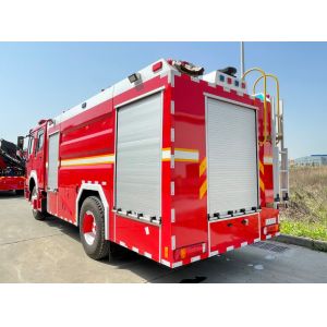 Buy cheap Howo Foam Fire Department Rescue Trucks 228kw With Double Cabin from wholesalers