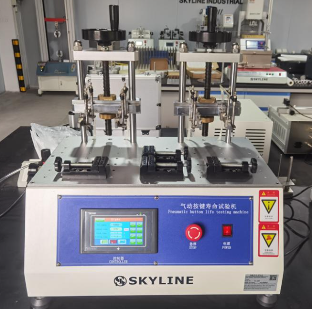 China 8 Stations Pneumatic Button Life Tester with Touch Screen Control for Key Durability Testing on sale