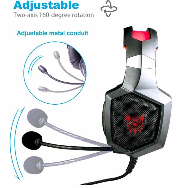 50mm Onikuma K8 RGB Gaming Headset For PS XBOX PC Laptop