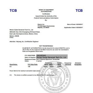 Wuhan Guide Sensmart Tech Co., Ltd. Certifications