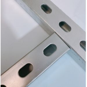 Customized Metal Strut Channel Galvanized Steel Half Slotted Strut Q235 Unistrut
