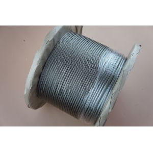 Buy cheap Galvanized Steel Aircraft Cable 3/32" Diameter 1000m Length with GBT20118-2006/DIN3055-72 Standard for Industrial Safety product