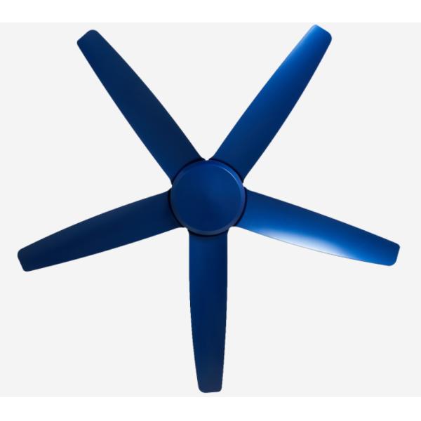 Modern Blue 56 Inch DC Motor Ceiling Fan Remote Control Without Light for living room