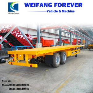 Buy cheap                  3 Axle 40FT Flat Bed Container Semi Trailers              product