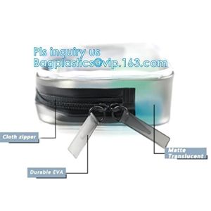 Buy cheap cusotm logo rope handle clear pvc bag with zipper, handle transparent cosmetic bag, Zip lockkk Make Up Travel Bag, Organize from wholesalers