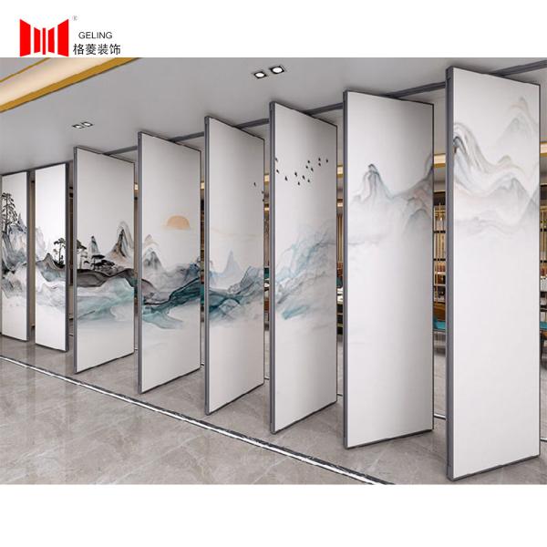 Quality 4m High Soundproof Foldable Partition Wall For Exhibition Hall for sale