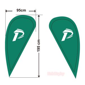 Tear Resistant Polyester Interlayer Teardrop Banner Flags