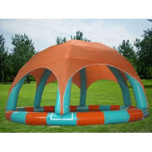 Buy cheap Family Size Kids Inflatable Pools With Tent Cover from wholesalers