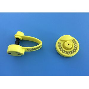 Buy cheap One-Piece Electronic Sheep Ear Tags For Tracking /134.2khz Frequency Custom Cattle Ear Tags from wholesalers