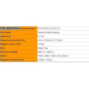 Buy cheap Auto Parts BT1B 328612 C/QCL7C Tapered Roller Bearings High Precision from wholesalers