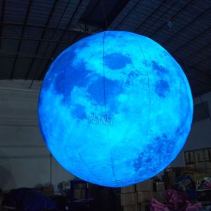 Buy cheap Giant Advertising Inflatable Moon Model LED Moon Balloon For Decoration from wholesalers