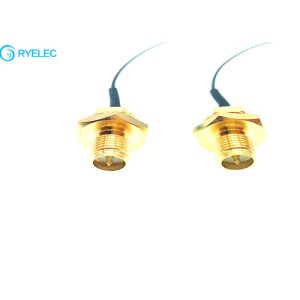 Buy cheap Waterproof rear bulkhead  SMA rp female to ipex UFL  with RF  coaxiai cable assmbely from wholesalers