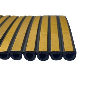 Buy cheap D Type EDPM Foam Self-Adhesive Door and Window Rubber Seal Strip for Soundproof Function from wholesalers