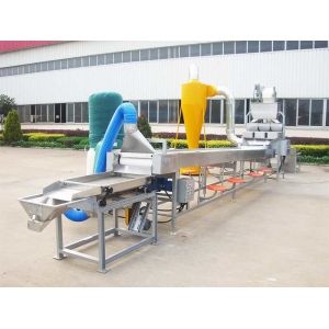 Buy cheap Stainless Steel Almond Blanching Machine , Continuous Chestnut Peanut Blanchers from wholesalers