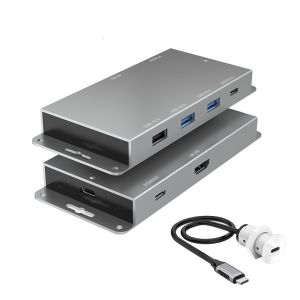 Buy cheap USB C HUB For Conference System With Desk Socket 2 In 1 Combo product