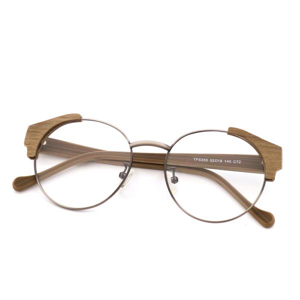 Buy cheap Artisanal Wood Copy Acetate Glasses Frame Retro Square Eyeglasses from wholesalers